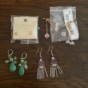 Lot of 4 earrings